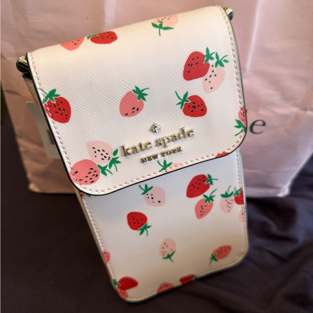Kate Spade Strawberries Phone Purse - Rare design